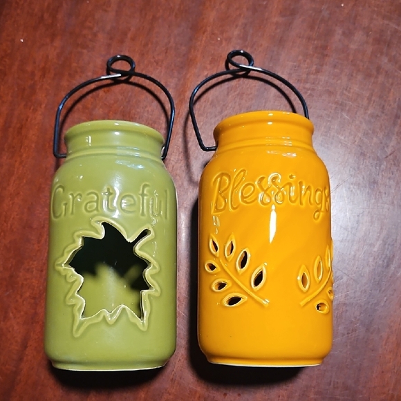 Ceramic Fall Led Light Lanterns - Picture 1 of 9